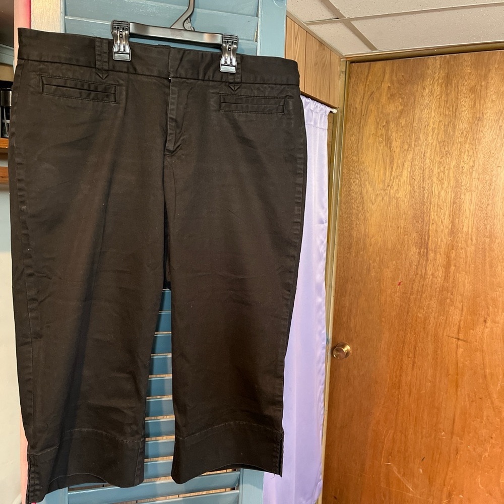 INC International Concepts White Ribbed Short Sleeve Top